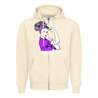 Sandshell Domestic Violence Warrior Unbreakable Awareness Gift Zipper Hoodie - minhPixels