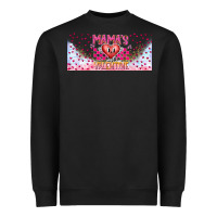 Black Mama is Valentine 16oz Heavyweight Sweatshirt - CowhideDigitalArt