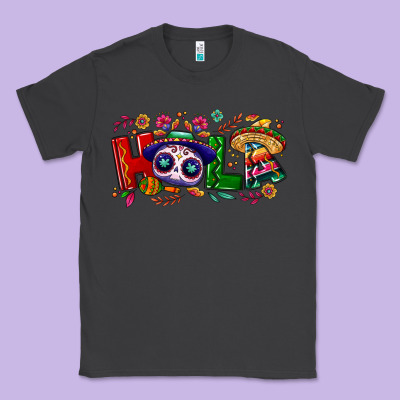 Hola Cinco De Mayo Classic Tee Designed By Nancycooperartshop