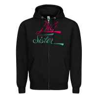 Black Big Sister love Big Sis Gift ba Zipper Hoodie - minhPixels