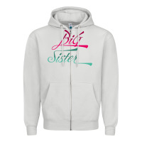 Dove Grey Big Sister love Big Sis Gift ba Zipper Hoodie - minhPixels