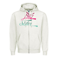 Oatmeal Heather Big Sister love Big Sis Gift ba Zipper Hoodie - minhPixels