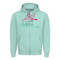 Seafoam Big Sister love Big Sis Gift ba Zipper Hoodie - minhPixels