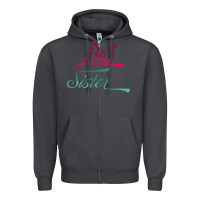 Smoke Big Sister love Big Sis Gift ba Zipper Hoodie - minhPixels