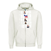 Oatmeal Heather The Good The Bad The Ugly The Stupid The Idiot Politics TShirt Zipper Hoodie - minhPixels