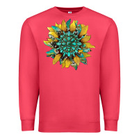 Cardinal sunflower with gemstone and cowhide Premium Sweatshirt - Artiststas