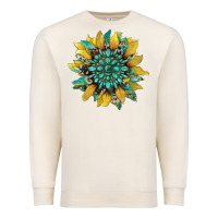 Sandshell sunflower with gemstone and cowhide Premium Sweatshirt - Artiststas