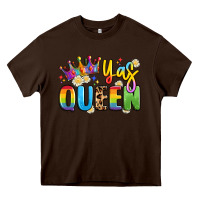 Chocolate Brown yas queen Heavy Core Tee - Artiststas
