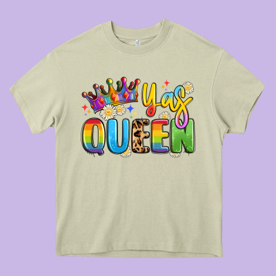 Yas Queen Heavy Core Tee Designed By Artiststas