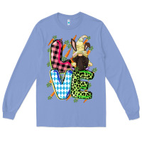 Colony Blue Love Easter gnome Easter Day Long Sleeve Tee - CowGirlArtShop