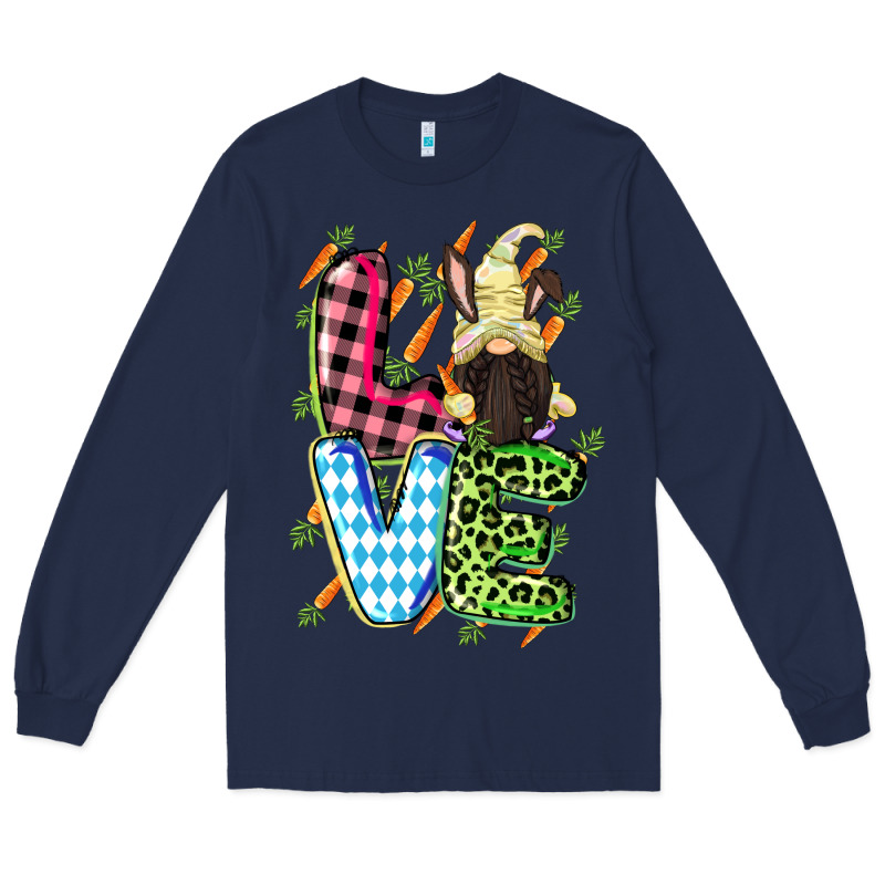 Love Easter Gnome Easter Day Long Sleeve Tee by CowGirlArtShop | Teevron