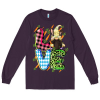 Plum Love Easter gnome Easter Day Long Sleeve Tee - CowGirlArtShop