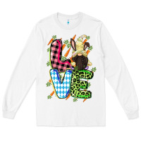 White Love Easter gnome Easter Day Long Sleeve Tee - CowGirlArtShop