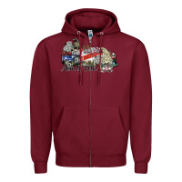 Burgundy mom of both Zipper Hoodie - SublimationCraftShop