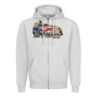Dove Grey mom of both Zipper Hoodie - SublimationCraftShop