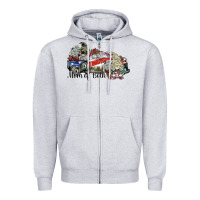 Heather Grey mom of both Zipper Hoodie - SublimationCraftShop