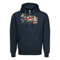 Navy mom of both Zipper Hoodie - SublimationCraftShop