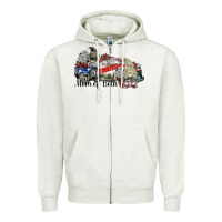 Oatmeal Heather mom of both Zipper Hoodie - SublimationCraftShop