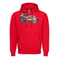 Red mom of both Zipper Hoodie - SublimationCraftShop
