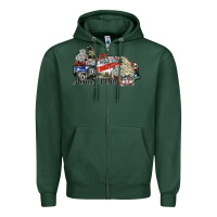 Sports Green mom of both Zipper Hoodie - SublimationCraftShop