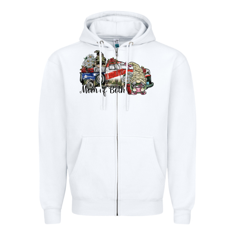 Mom Of Both Zipper Hoodie by SublimationCraftShop | Teevron