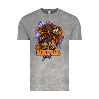 Cloud Rock Messy bun Basketball girl Vintage Tee - HowdyJamesFarm