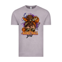 Messy Bun Basketball Girl Vintage Tee | Teevron