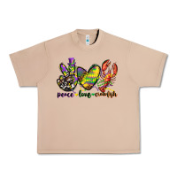 Burro peace love crawfish mardi gras Urban Heavy Tee - CowGirlArtShop