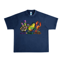 Navy peace love crawfish mardi gras Urban Heavy Tee - CowGirlArtShop