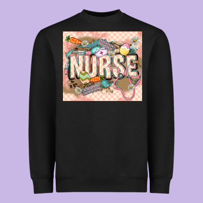 Easter Nurse Heavyweight Sweatshirt Designed By Lillyallendesigns
