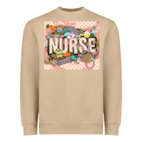 Mushroom Easter Nurse Heavyweight Sweatshirt - LillyAllenDesigns