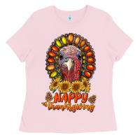Bubblegum Pink happy thanksgiving gemstone Ladies Tee - RanaPortraitStore