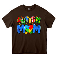 Chocolate Brown autism mom Heavy Core Tee - Artiststas