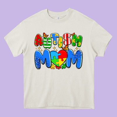 Autism Mom Heavy Core Tee Designed By Artiststas