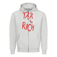 Dove Grey tax the rich shirt (on back)political t shirts for women men t shirt Zipper Hoodie - minhPixels