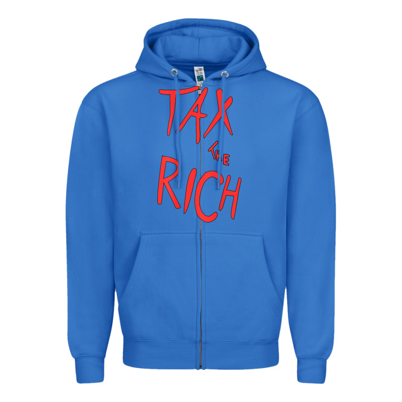 Tax The Rich Shirt (on Back)political T Shirts For Women Men T Shirt Zipper Hoodie by minhPixels | Teevron