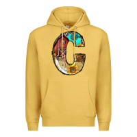Antique Gold farm life alphabet lowercase letters c Premium Hoodie - BundleAndBundleShop