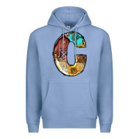 Colony Blue farm life alphabet lowercase letters c Premium Hoodie - BundleAndBundleShop