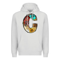 Dove Grey farm life alphabet lowercase letters c Premium Hoodie - BundleAndBundleShop