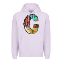 Lilac farm life alphabet lowercase letters c Premium Hoodie - BundleAndBundleShop
