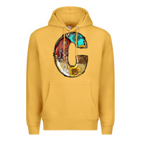 Mustard farm life alphabet lowercase letters c Premium Hoodie - BundleAndBundleShop