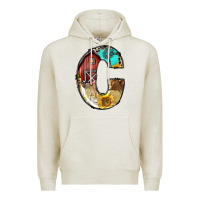Oatmeal Heather farm life alphabet lowercase letters c Premium Hoodie - BundleAndBundleShop