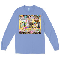 Colony Blue Easter Nurse Easter Day Long Sleeve Tee - CowGirlArtShop