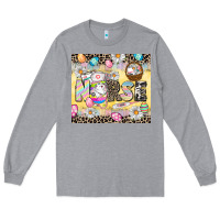 Heather Grey Easter Nurse Easter Day Long Sleeve Tee - CowGirlArtShop
