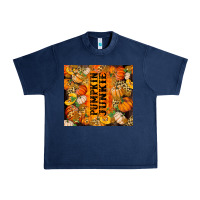 Navy Pumpkin Junkie Urban Heavy Tee - RanaPortraitStore