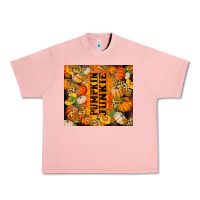Salmon Pumpkin Junkie Urban Heavy Tee - RanaPortraitStore