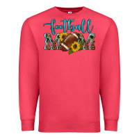 Cardinal western leopard camouflage sunflowers  glitter mom football Premium Sweatshirt - Artiststas