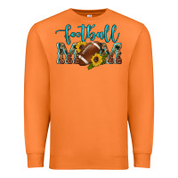 Carrot western leopard camouflage sunflowers  glitter mom football Premium Sweatshirt - Artiststas