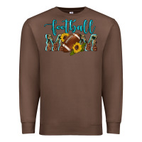 Chestnut western leopard camouflage sunflowers  glitter mom football Premium Sweatshirt - Artiststas