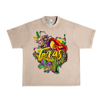 French Oak texas map mardi gras Urban Heavy Tee - CowGirlArtShop
